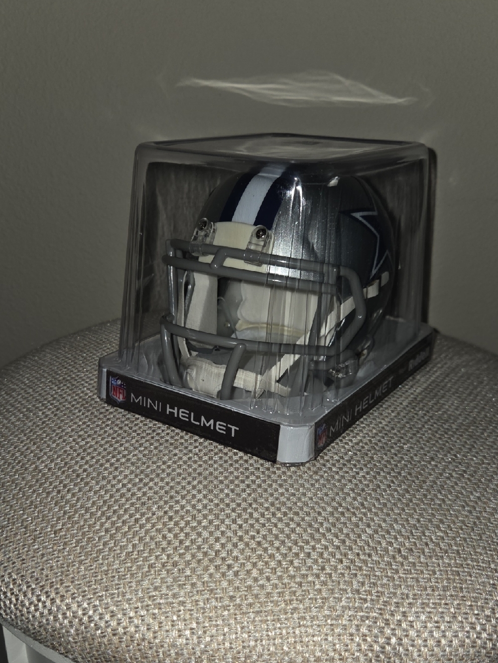Dallas Cowboys NFL Mini Helmet - Silver and Blue